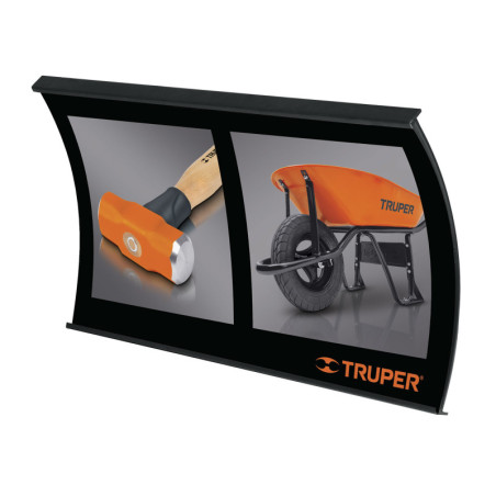 CAB-CUR-TRU1 Cabecera curva para panel ranurado, Truper TRUPER | DIHERESA