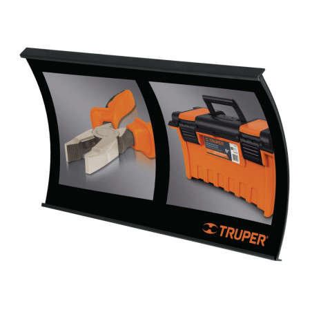 CAB-CUR-TRU2 Cabecera curva para panel ranurado, Truper No.2 TRUPER | DIHERESA