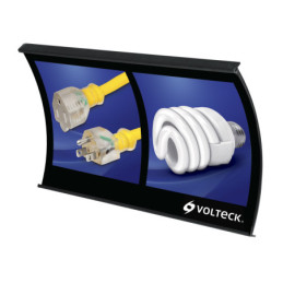 CAB-CUR-VK Cabecera curva para panel ranurado, Volteck TRUPER | DIHERESA