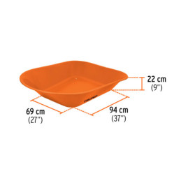 CAT-45SO Carretilla 4.5 ft3, llanta de hule sólido TRUPER | DIHERESA