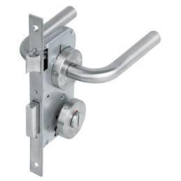 CEMA-41B Cerradura de embutir, acero inox, baño TRUPER | DIHERESA