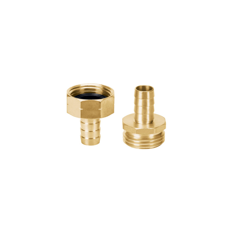 CFM-1-2B Conectores macho y hembra 1/2', de latón TRUPER | DIHERESA