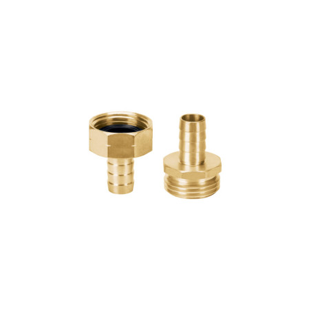 CFM-1-2B Conectores macho y hembra 1/2', de latón TRUPER | DIHERESA
