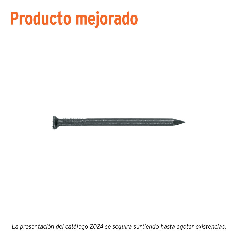 CLC-2-1-2N Clavos para concreto, 2-1/2', negros, bolsa de 1 kg TRUPER | DIHERESA