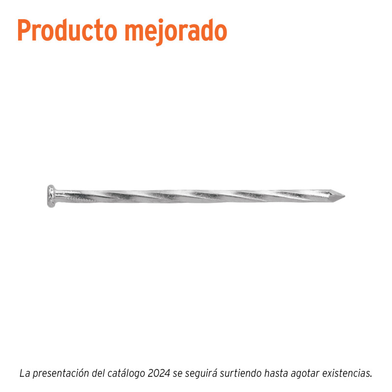 CLC-3-1-2G Clavo para concreto 3-1/2', galvanizado, caja de 1 kg TRUPER | DIHERESA