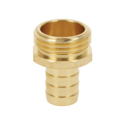 CM-5-8B Conexión de laton macho de 5/8' para manguera, blister TRUPER | DIHERESA