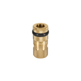 COPLE-HEM-1-4 Cople de latón, cuerda 1/4 NPT, hembra TRUPER | DIHERESA