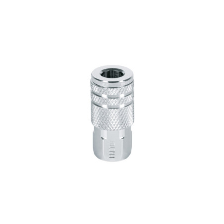 COPLE-HEM-1-4P Cople acero, cuerda 1/4NPT, hembra, Pretul TRUPER | DIHERESA