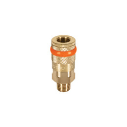 COPLE-MA-1-4 Cople de latón, cuerda 1/4 NPT, macho TRUPER | DIHERESA