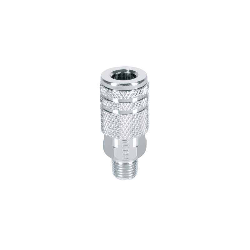 COPLE-MA-1-4P Cople acero, cuerda 1/4NPT, macho, Pretul TRUPER | DIHERESA