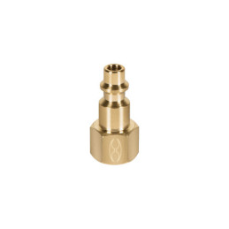 CORAL-HEM-1-4 Conector rápido, tipo M, niquelado, cuerda 1/4 NPT, hembra TRUPER | DIHERESA