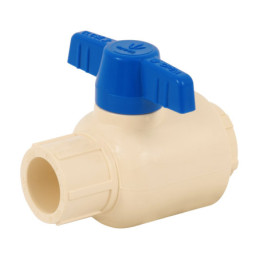 CPVC-ESD-1-2 Válvula esfera de CPVC (13 mm) 1/2'  TRUPER | DIHERESA