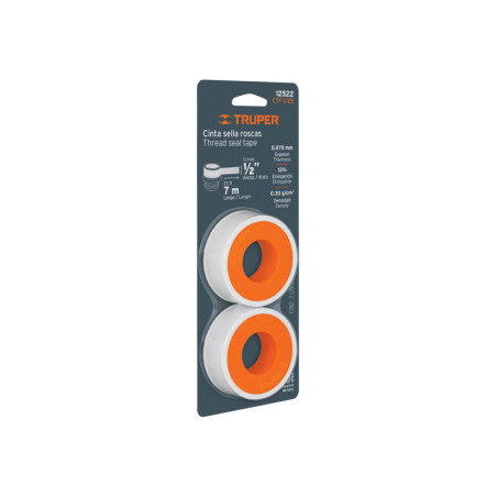 CTF-1-2B Cinta sella roscas, uso general, 7 m, en blister TRUPER | DIHERESA