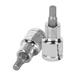 D-1241-1-4 Dados de punta hexagonal, cuadro 1/2' de 1/4' TRUPER | DIHERESA