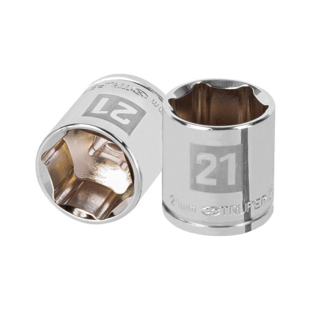 D-3821-HM Dado de 6 puntas, cuadro 3/8', de 21mm TRUPER | DIHERESA