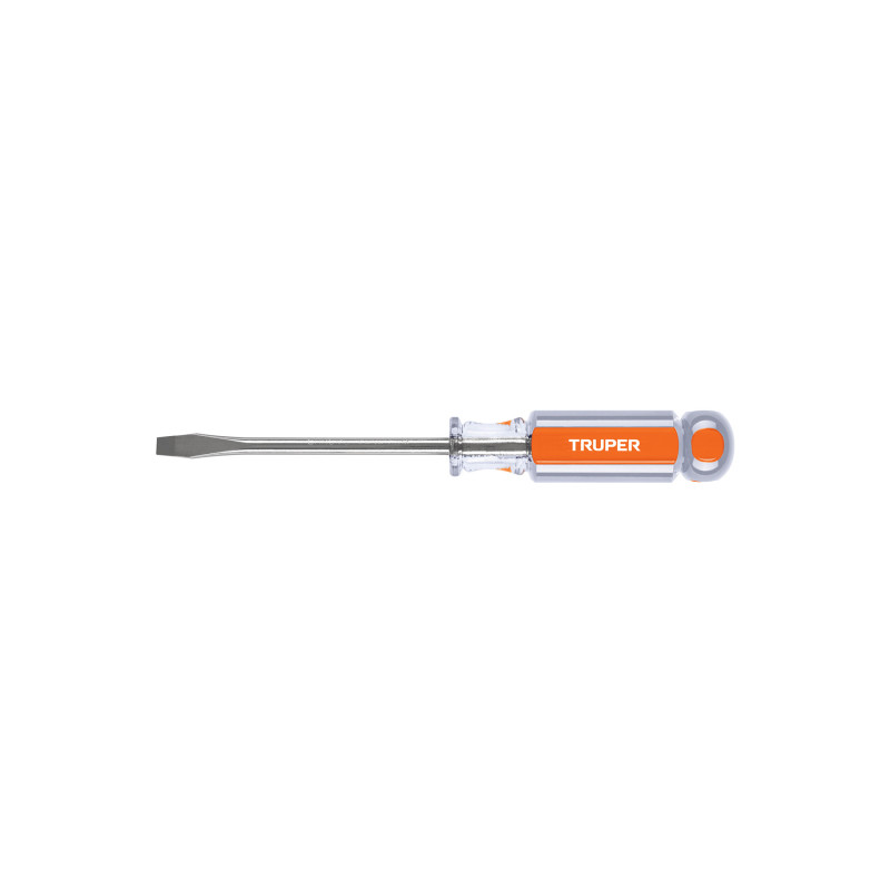 DR-1-4X4 Desarmador plano 1/4x4' mango de acetato TRUPER | DIHERESA
