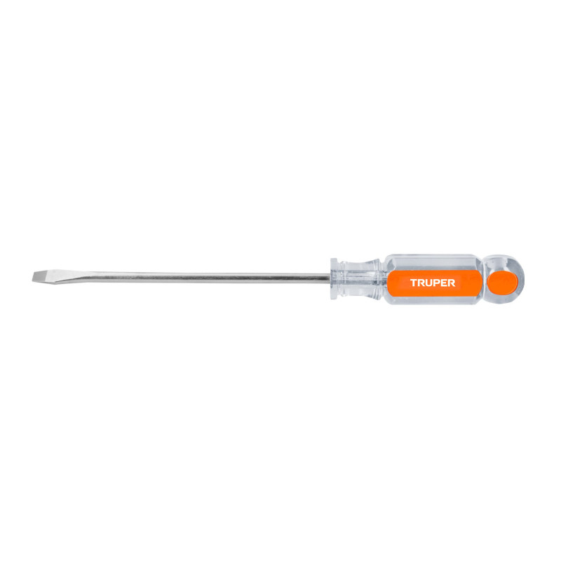 DR-1-4X6 Desarmador plano 1/4x6' mango de acetato TRUPER | DIHERESA
