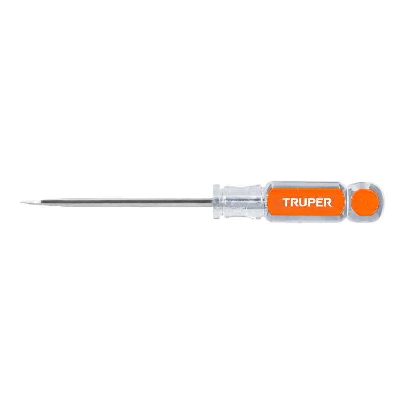 DR-3-16X4 Desarmador plano 3/16x4' mango de acetato TRUPER | DIHERESA