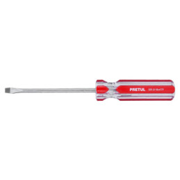 DR-3-16X4TP Desarmador plano, 3/16 x 4', mango PVC, Pretul TRUPER | DIHERESA