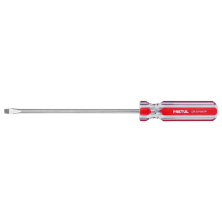 DR-3-16X6TP Desarmador plano, 3/16 x 6', mango PVC, Pretul TRUPER | DIHERESA