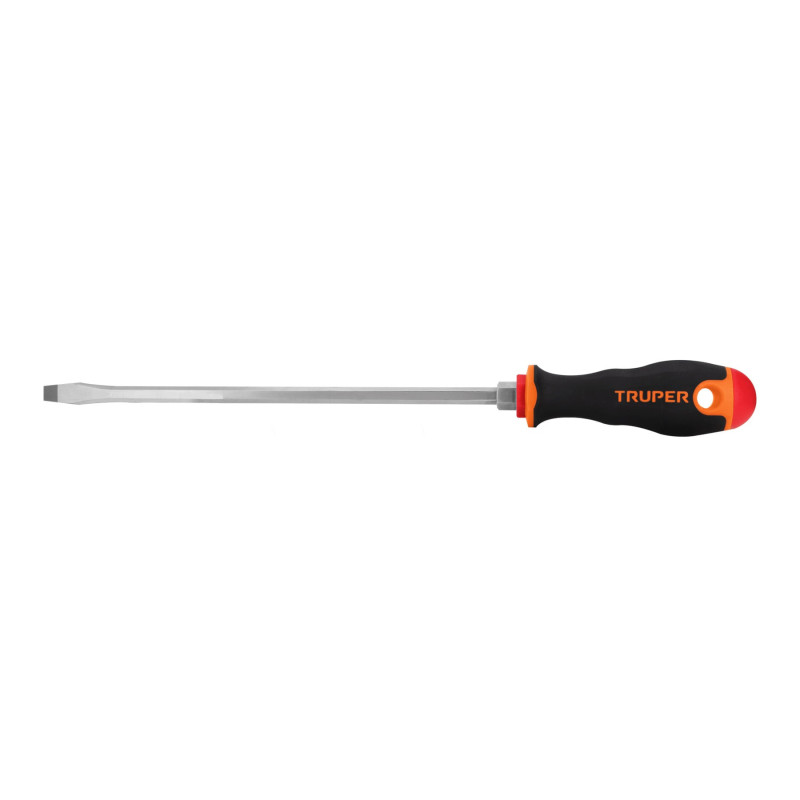 DR-5-16X10B Desarmador plano 5/16X10' mango comfort grip  TRUPER | DIHERESA