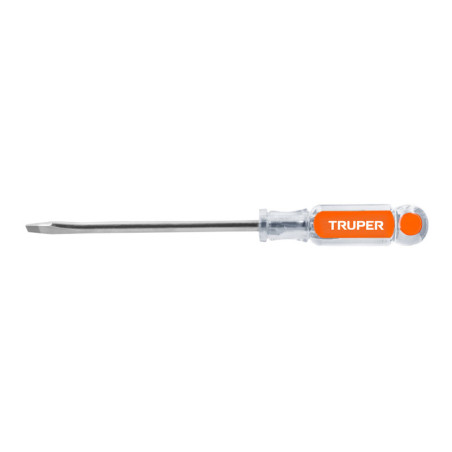 DR-5-16X6 Desarmador plano 5/16x6' mango de acetato TRUPER | DIHERESA
