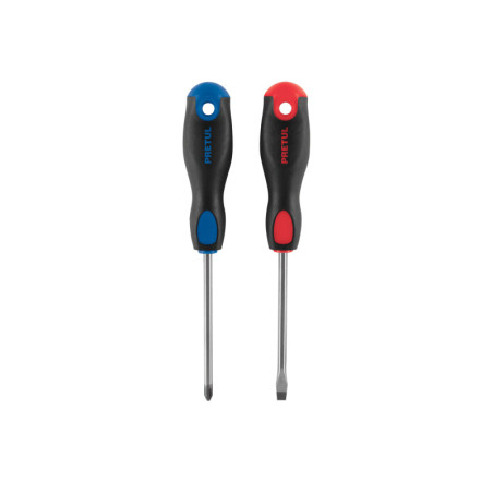 DUO-1-4X4BP Duo de desarmadores, 1/4x4, mango Comfort Grip, Pretul TRUPER | DIHERESA