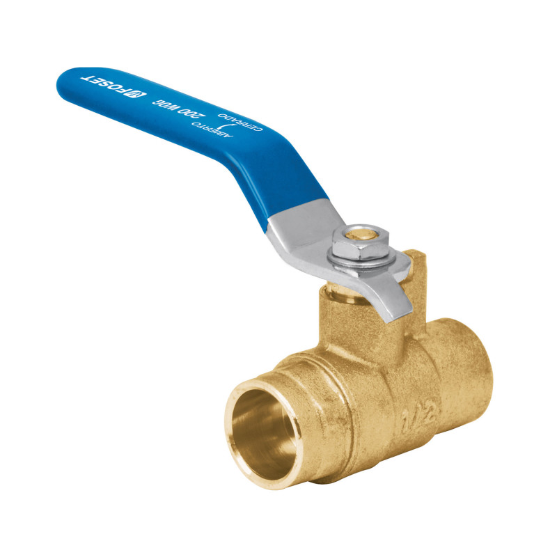 ESSO-1-2X Válvula de esfera, de latón, soldable, 1/2', alta presión TRUPER | DIHERESA