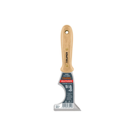 ET-2-1-2R5 Espátula de 5 usos, mango de madera, 2-1/2' TRUPER | DIHERESA
