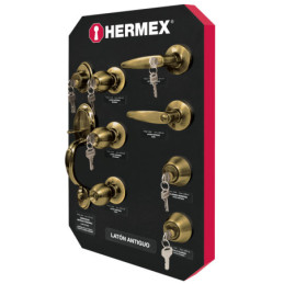 EX-HE-LA Exhibidor Hermex con latón antiguo TRUPER | DIHERESA