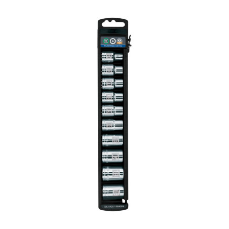 JD-1-2X10M Juego dados, cuadro 1/2', 10 piezas, milimétricos TRUPER | DIHERESA