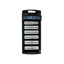 JD-1-2X6LM Juego dados largos, cuadro 1/2', 6 piezas, milimétricas TRUPER | DIHERESA