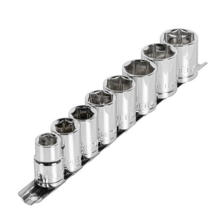JD-1-2X9MM-P Juego dados, cuadro 1/2', 9 piezas, milimétricos, Pretul TRUPER | DIHERESA