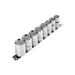 JD-1-2X9SAE-P Juego dados, cuadro 1/2', 9 piezas, Pretul TRUPER | DIHERESA