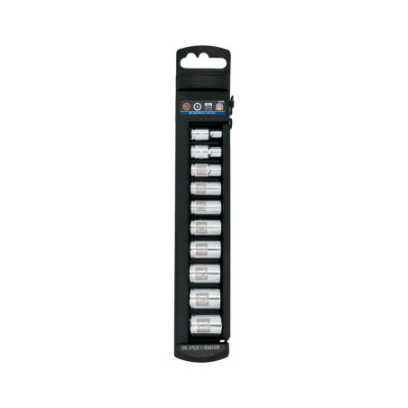 JD-1-4X10M Juego de dados cuadro 1/4', 10 piezas, milimétricos TRUPER | DIHERESA