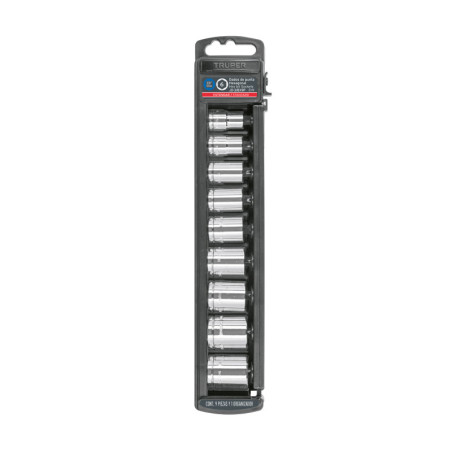 JD-3-8X9P Juego de dados, cuadro 3/8', 9 piezas TRUPER | DIHERESA