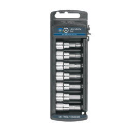 JPH-3-8X7M Juego de dados, punta hexagonal, cuadro 3/8', 7 piezas, mm TRUPER | DIHERESA