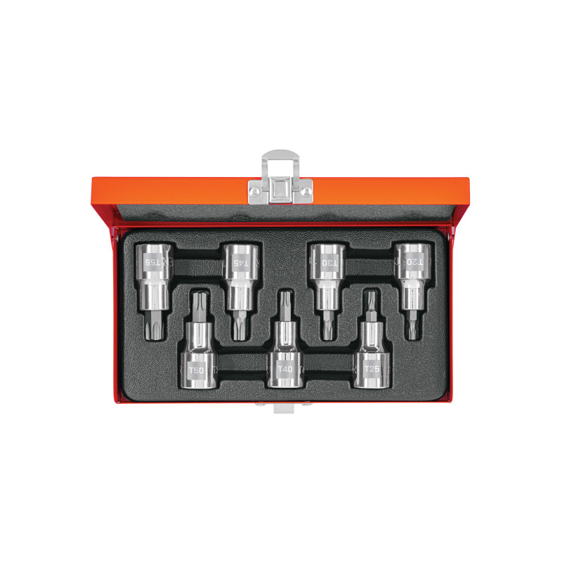 JPT-1-2X7 Juego dados punta Torx, cuadro 1/2', 7 piezas TRUPER | DIHERESA