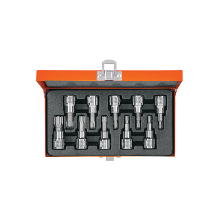 JPT-3-8X10 Juego de dados, punta Torx, cuadro 3/8', 10 piezas TRUPER | DIHERESA