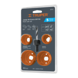 KIT-5 Kit de 5 brocasierras para madera, blister TRUPER | DIHERESA
