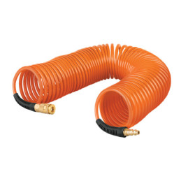 MAN-RES-1-4X50 Manguera tipo resorte para compresor, 1/4' x 50 ft TRUPER | DIHERESA