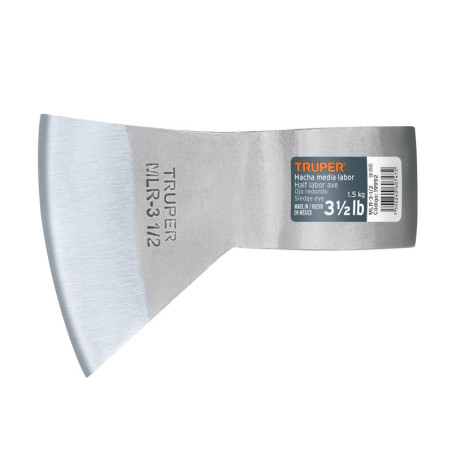 MLR-3-1-2 Hacha media labor, ojo redondo, 3-1/2 lbs, sin mango TRUPER | DIHERESA