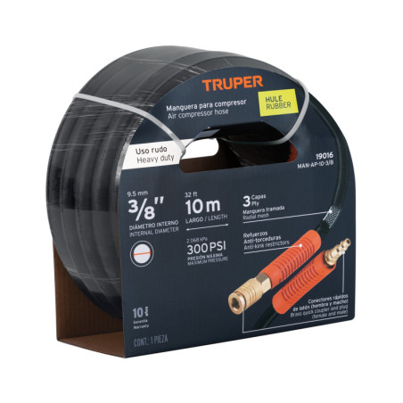 MAN-AP-10-3-8 Manguera para alta presión, 10 mts, 3/8' TRUPER | DIHERESA