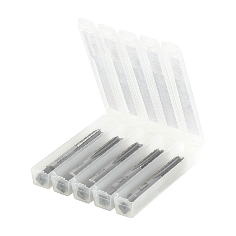 MT-3-8X24 Machuelo semicónico 3/8'x 24 , cuerda fina TRUPER | DIHERESA