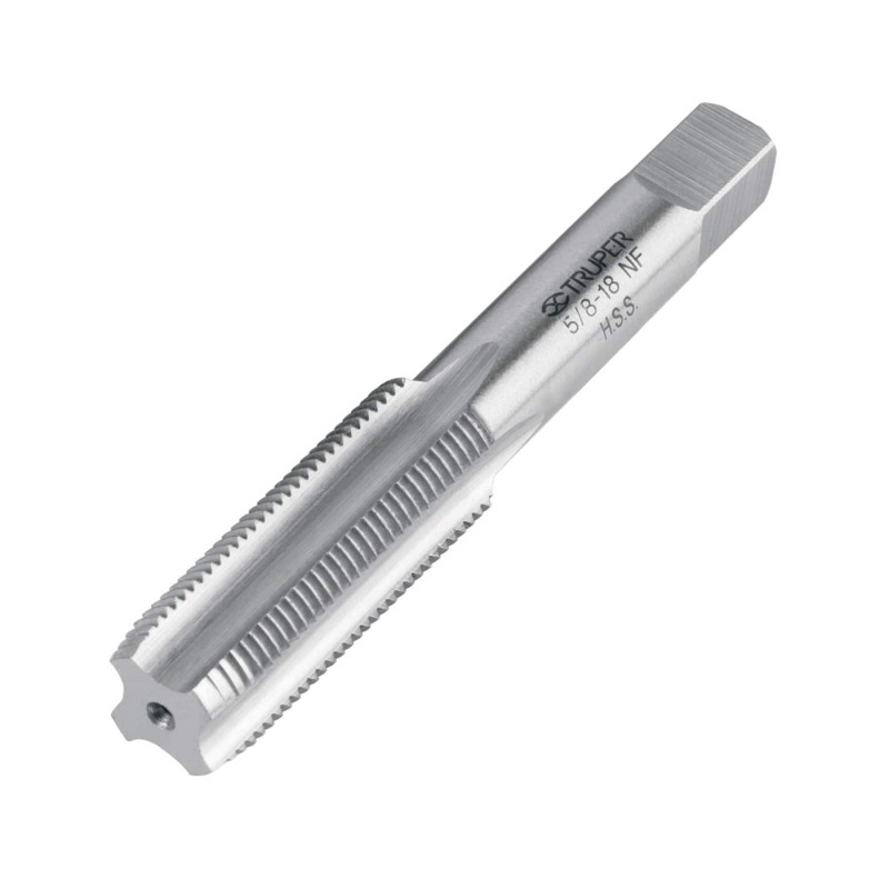 MT-5-8X18 Machuelo semicónico 5/8' x 18 NF, estuche individual TRUPER | DIHERESA