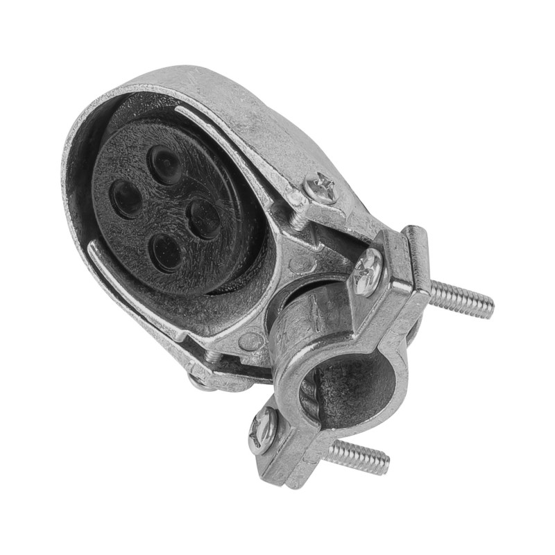MUFA-1-2 Mufa con abrazadera para tubo 1/2', Volteck TRUPER | DIHERESA