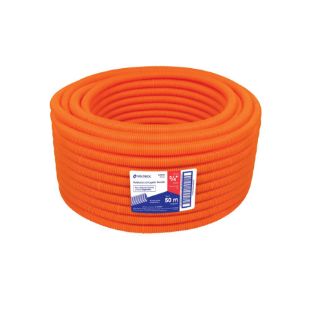 PF-3-4 Tubo corrugado flexible, 3/4', rollo 50 m, Volteck TRUPER | DIHERESA
