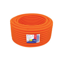 PF-3-4G Tubo corrugado flexible, 3/4', con guía, rollo 50 m, Volteck TRUPER | DIHERESA