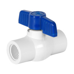 PVC-ES-1-2R Válvula esfera de pvc, 1/2', roscable TRUPER | DIHERESA