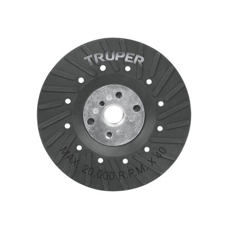 RES-DILI-4-1-2P Respaldo disco de lija 4-1/2', rosca standard TRUPER | DIHERESA